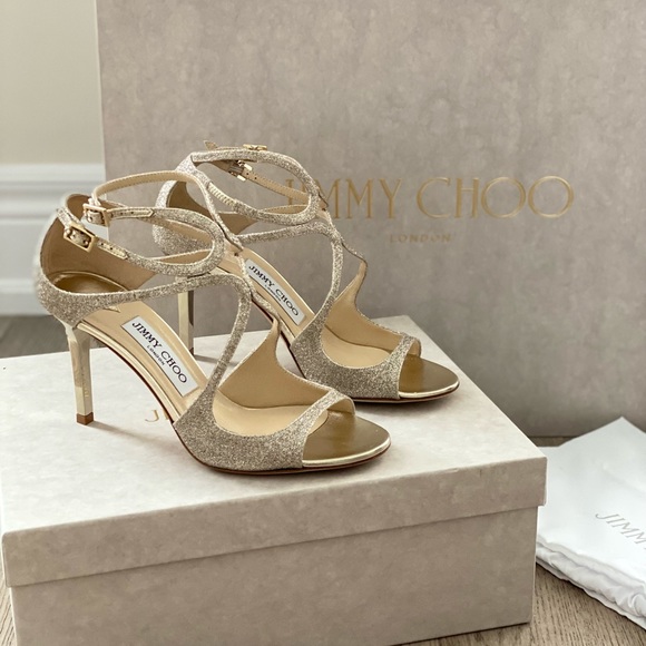 Jimmy Choo Ivette Glitter Heels (size 37) *NWT - Picture 5 of 7